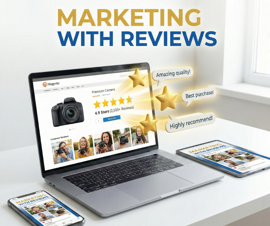 How to leverage Magento product reviews and testimonials for digital marketing